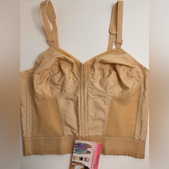 Exquisite Form Beige Longline Front Closure Bra 38B - Picture 3 of 8